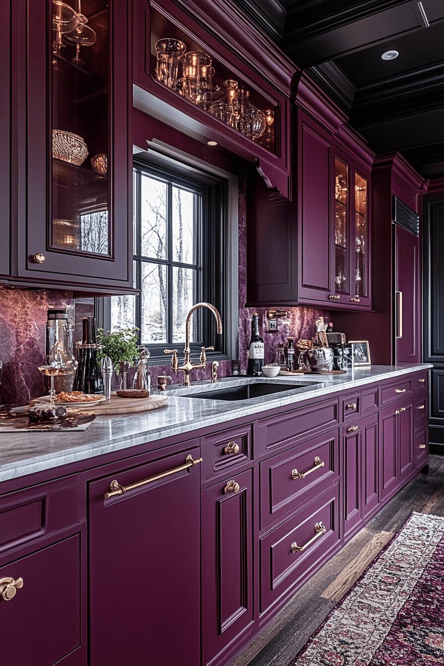 3. Classic Wine-Toned Sophistication