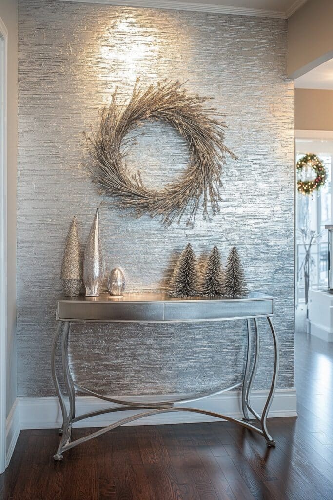 16. Silver Entryway, Sleek Finish
