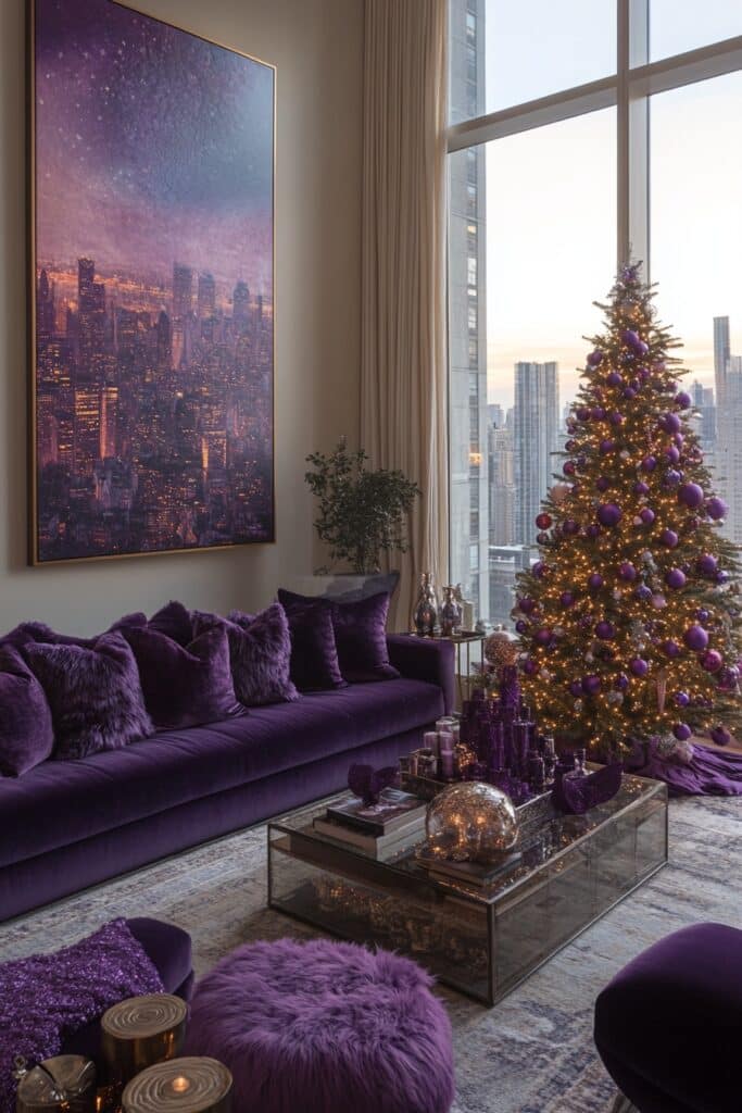 19. Purple Living Room Luxury