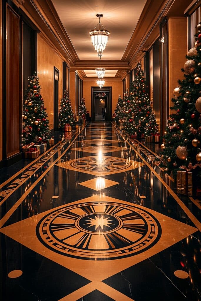 17. Hallway Glamour, Art Deco Style
