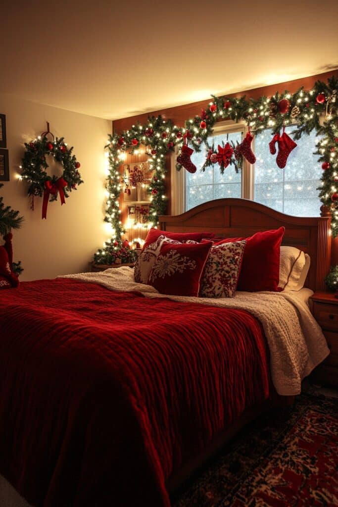9. Red Bedroom Romance
