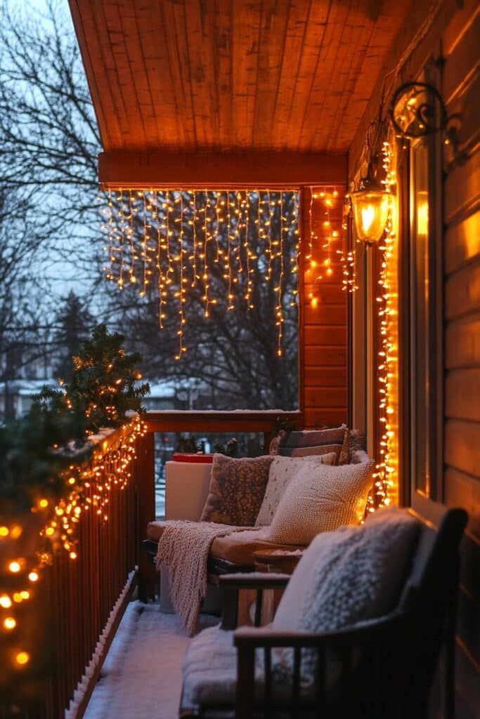 12. Balcony Lights That Twinkle