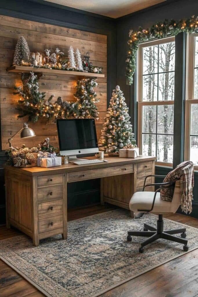 17. Christmas Home Office Ideas