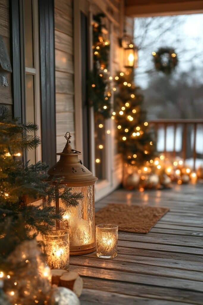 29. Minimalist Christmas Porch Ideas