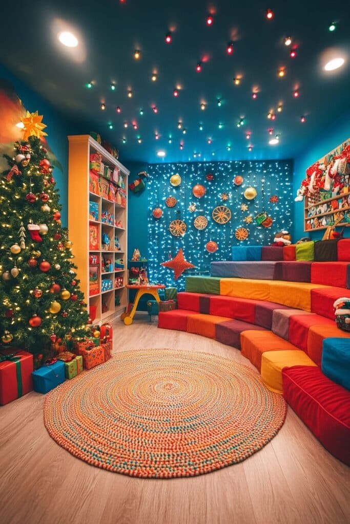 6. Playful Christmas Playroom Ideas