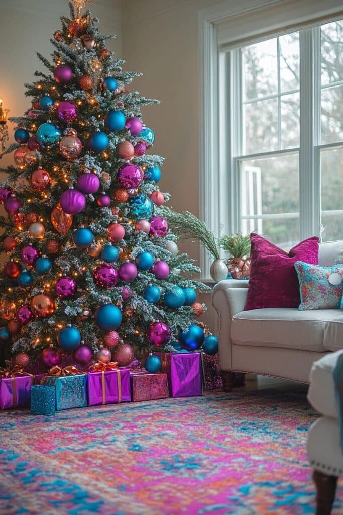 21. Bright Holiday Color Accents