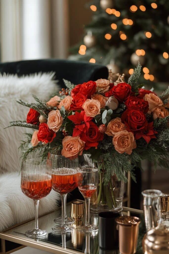28. Luxe Christmas Evening Ambiance