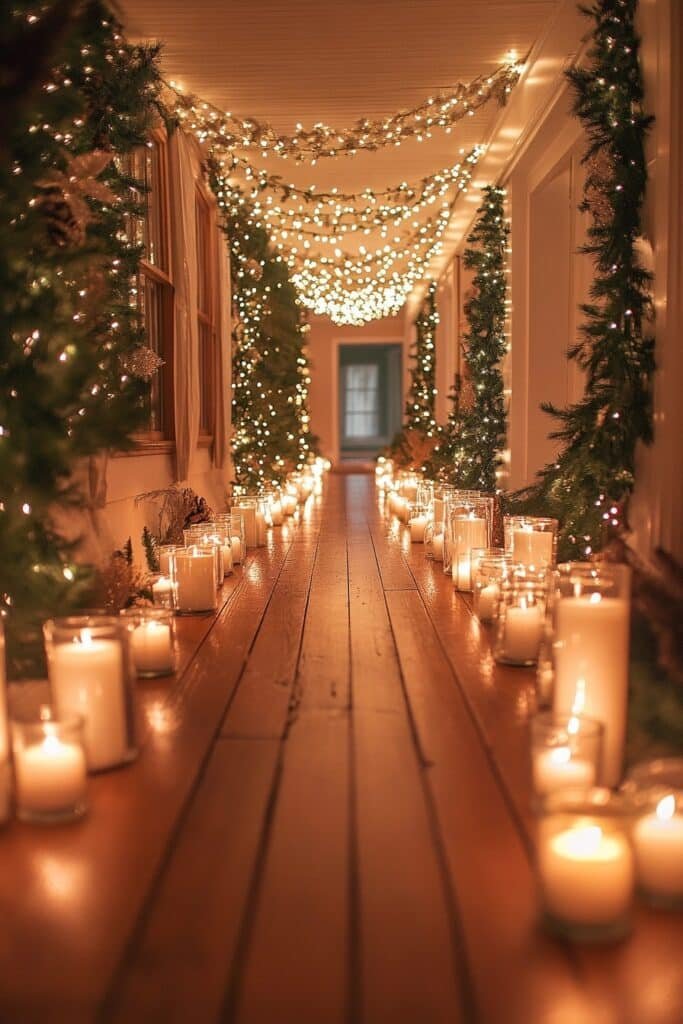 9. Magical Christmas Hallway Ideas