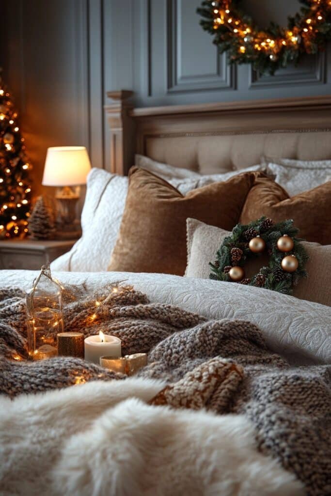 8. Welcoming Christmas Guest Room