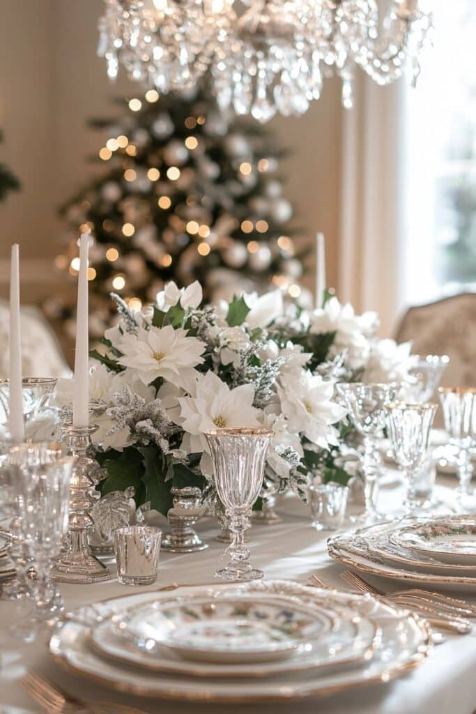 4. Sophisticated Christmas Dining Table Style