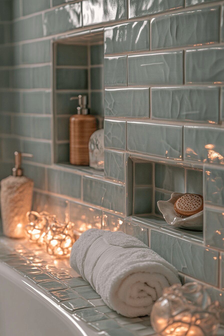 17. Serene Seafoam Coastal Shower