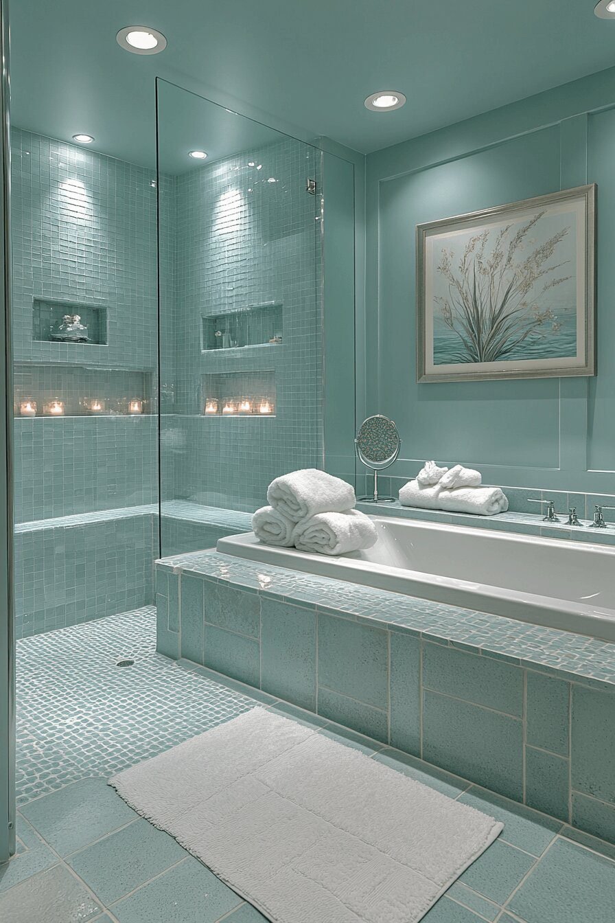 1. Calm Seaside Shower Retreat