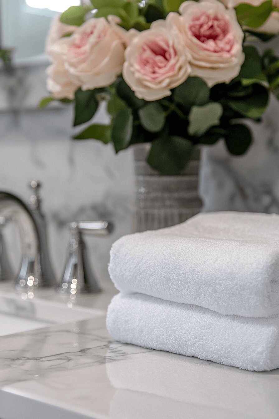 10. Pearly Luxe Coastal Shower