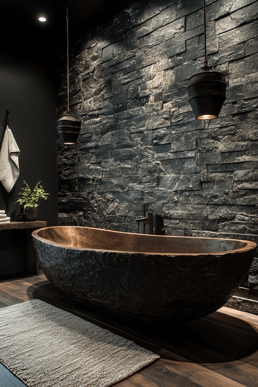 29. Shoreline Stone Coastal Shower