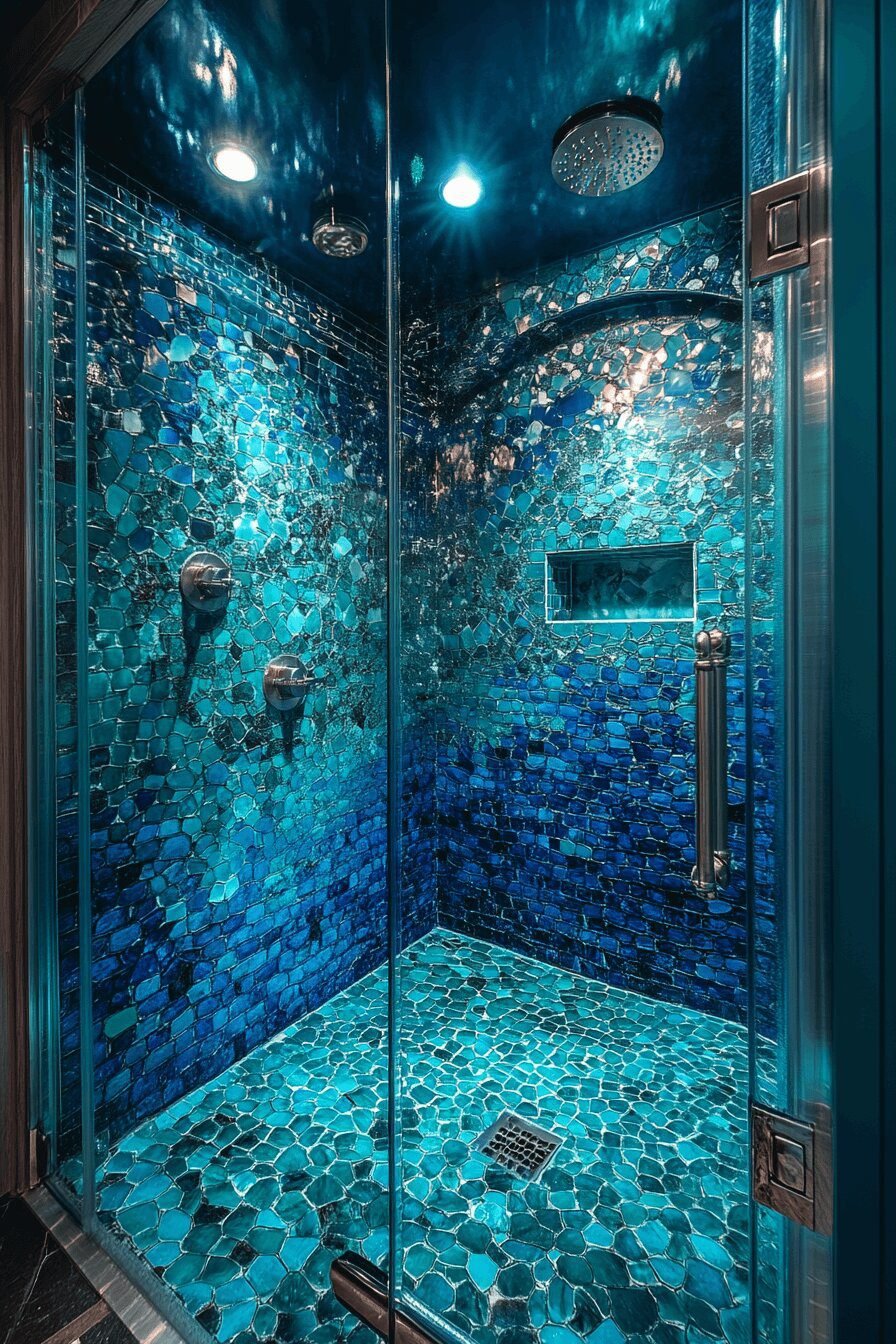 8. Saltwater Glow Shower Design