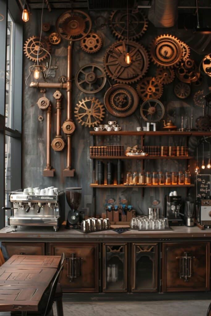 21. Steampunk Coffee Bar Adventure