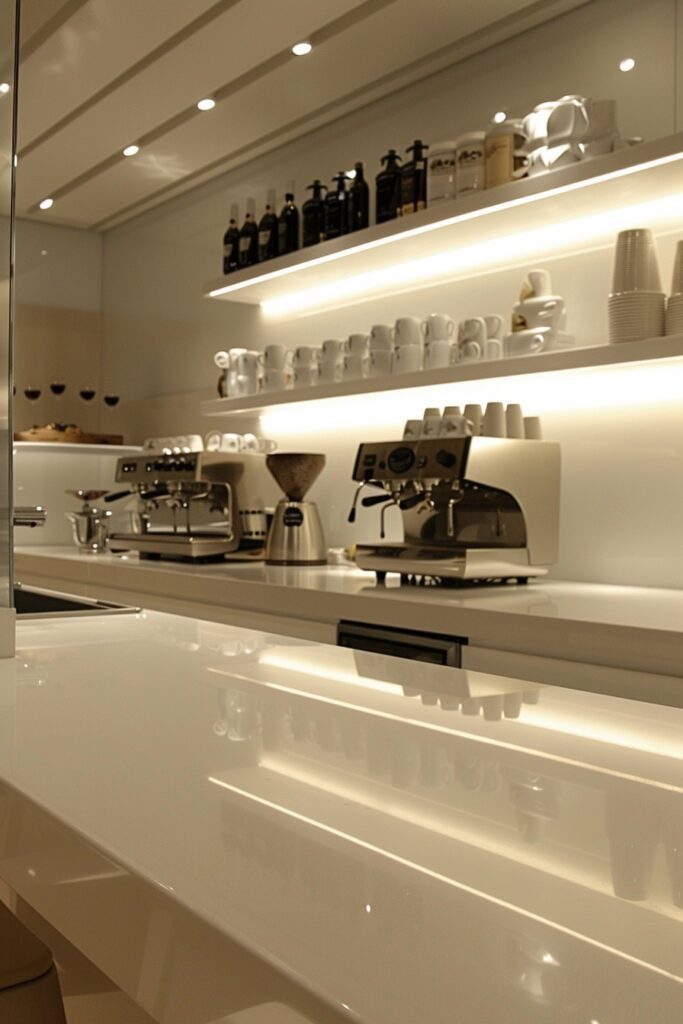 22. Modern Sleek Coffee Bar