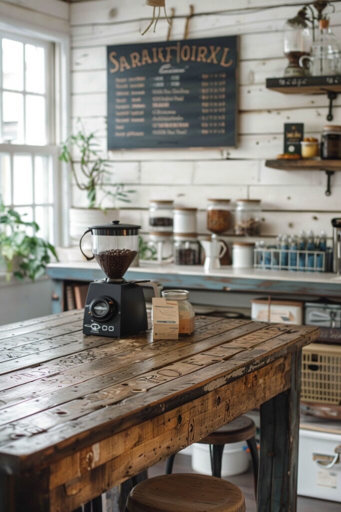 8. Farmhouse Country Coffee Bar