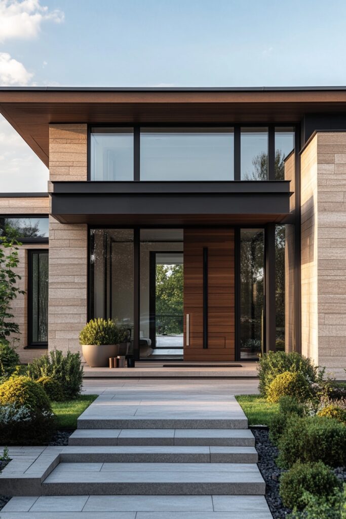 1. Minimalist Modern Porch Looks