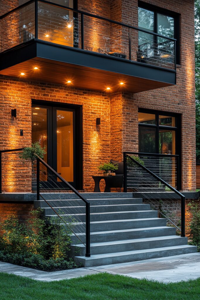 6. Industrial Chic Porch Ideas