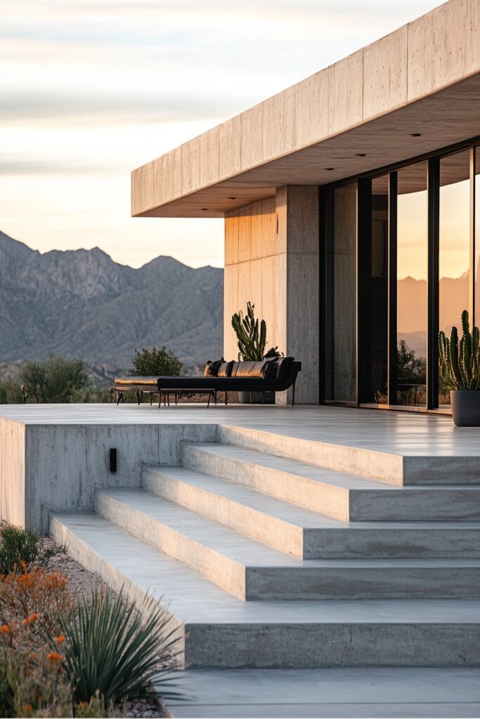 27. Minimalist Concrete Porch Ideas