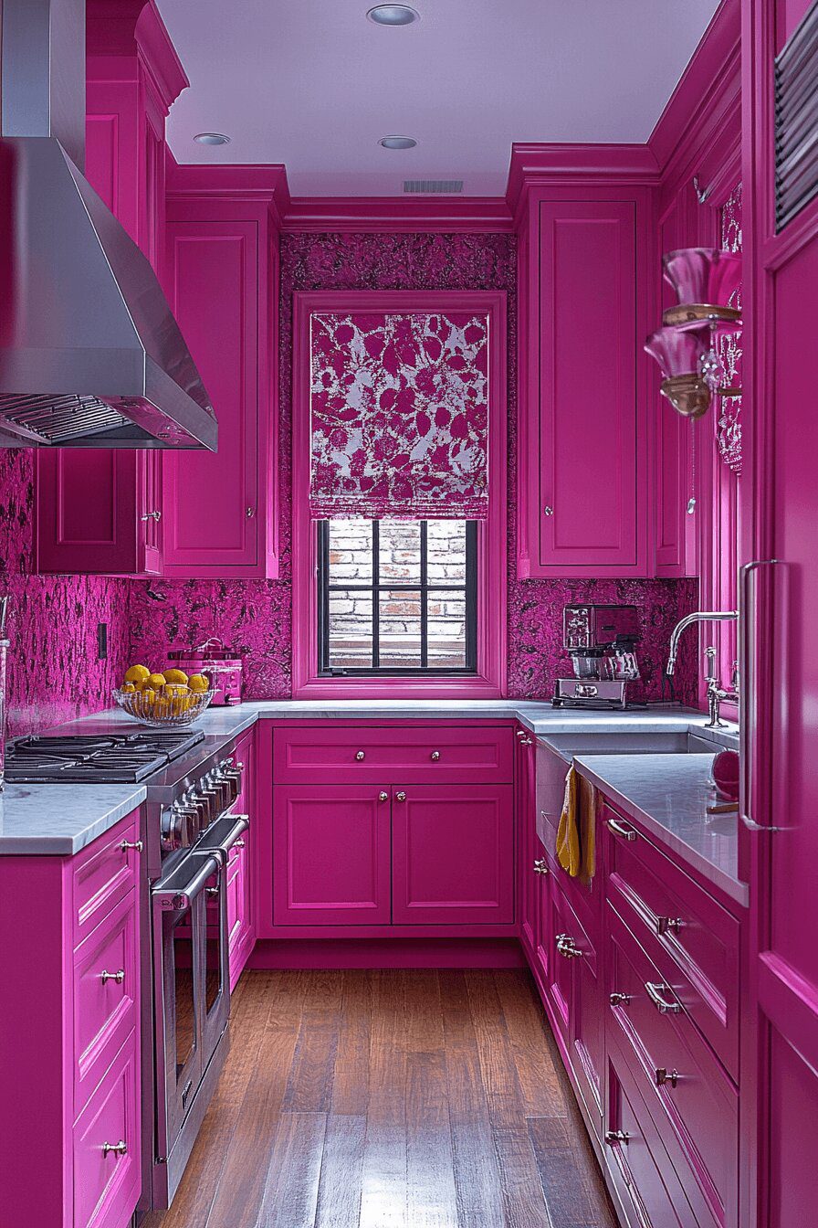 17. Zesty Raspberry Kitchen