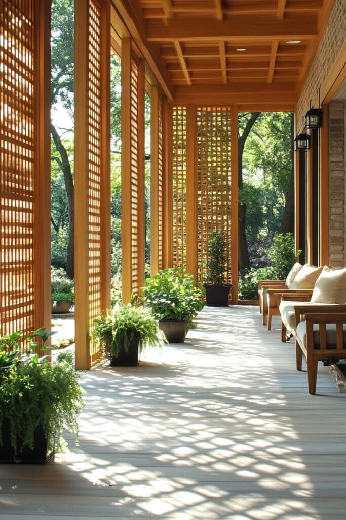 10. Porch Inspired by Shoji Screens