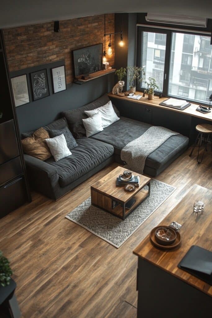 12. Compact Studio in Japandi Style