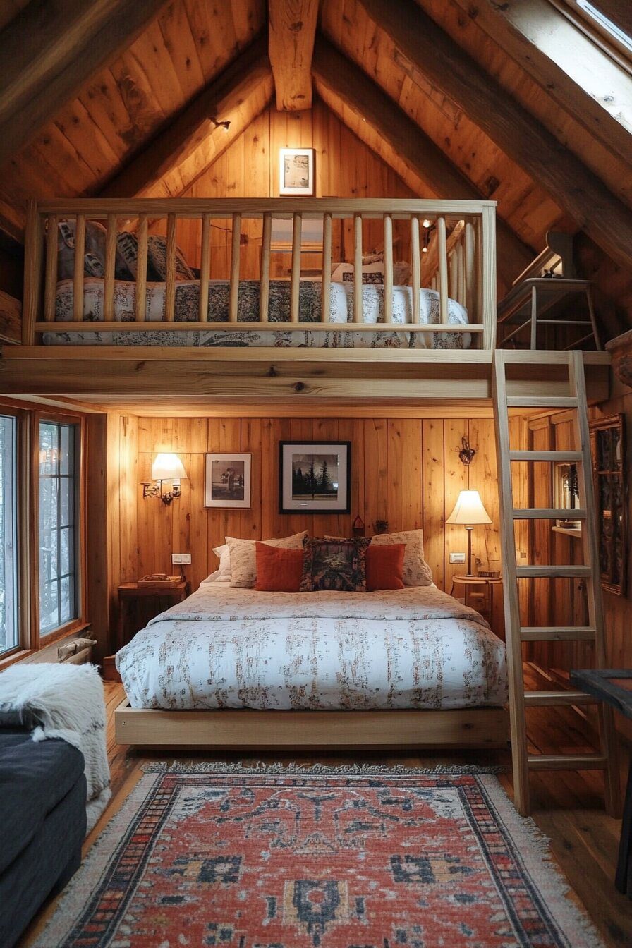 5. Lofted Beds for Open Living