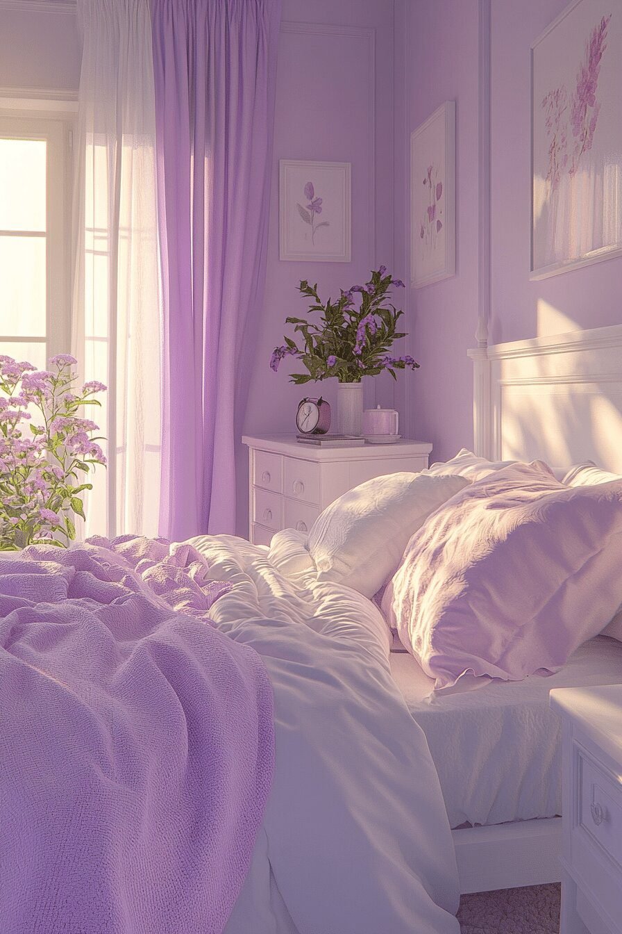 4. Peaceful Pastel Bedroom Ideas